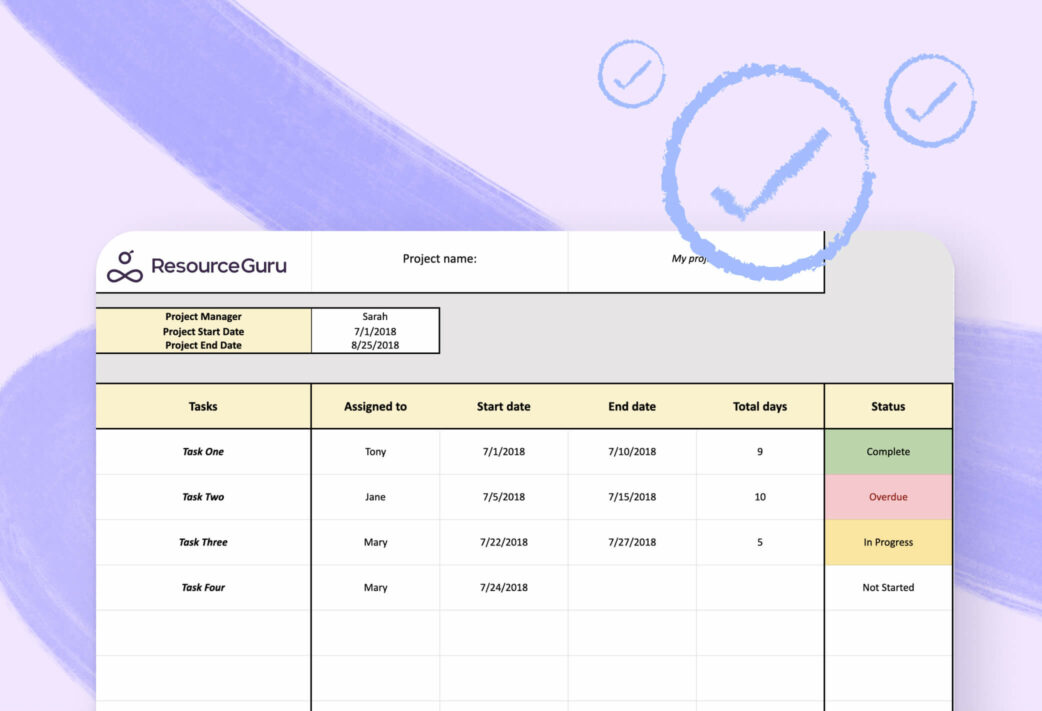 Free Project Plan Template For Excel