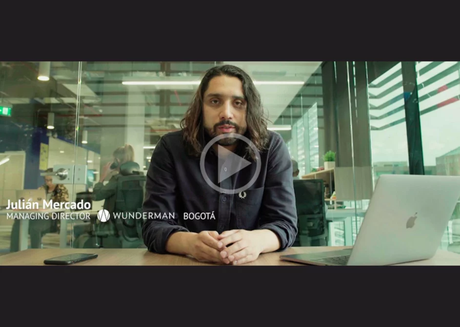 Video thumbnail of Julian Mercado from Wunderman for Resource Guru customer success story.