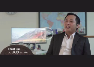 Video thumbnail of Thuat Bui from SPS for Resource Guru customer success story.