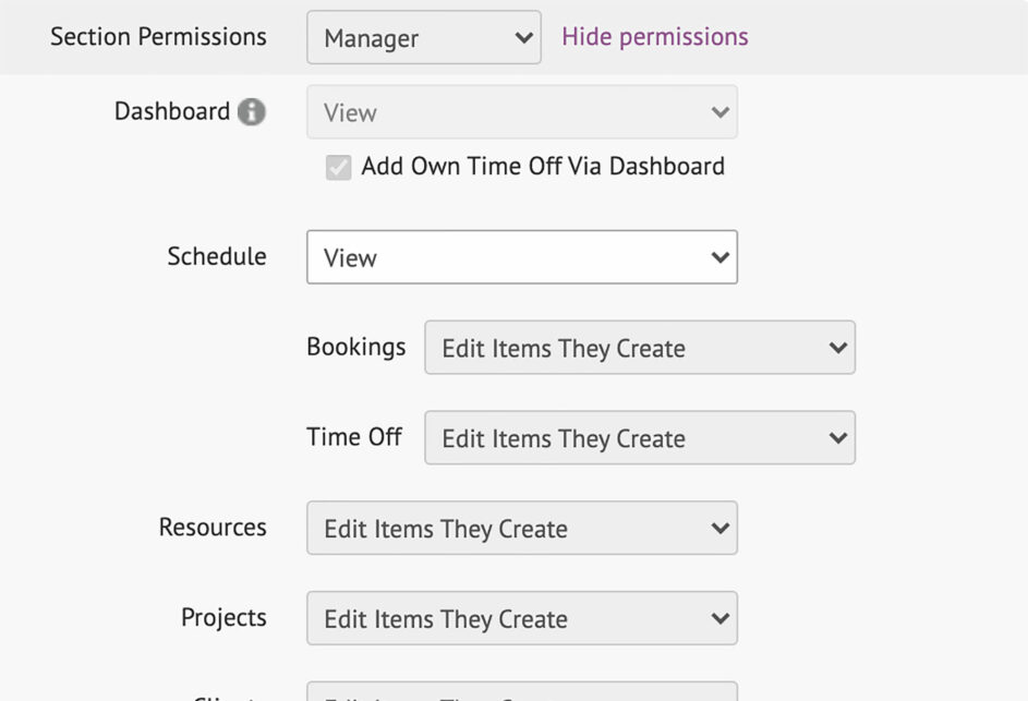 Clearer User Permissions