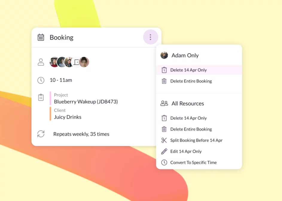 Improved Booking Deletion
