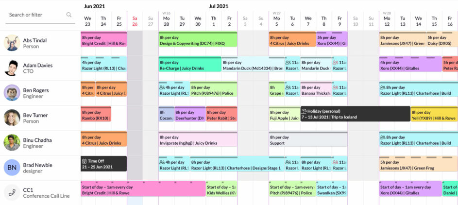 schedule-ungrouped 