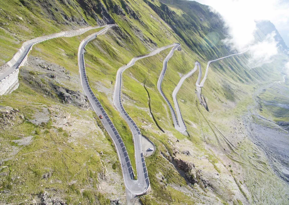 Ascending the mountain