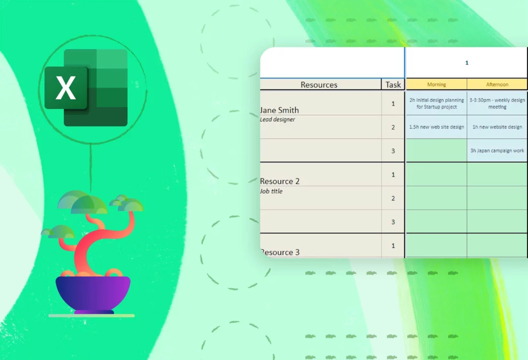 free-resource scheduling template