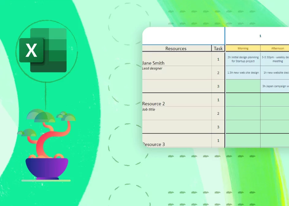free-resource scheduling template