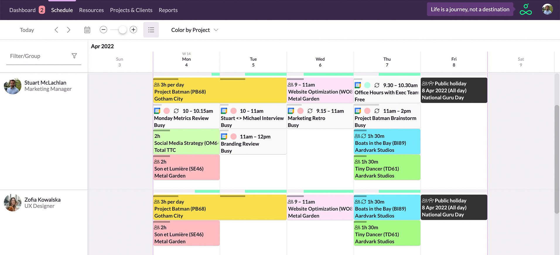 google calendar sync schedule