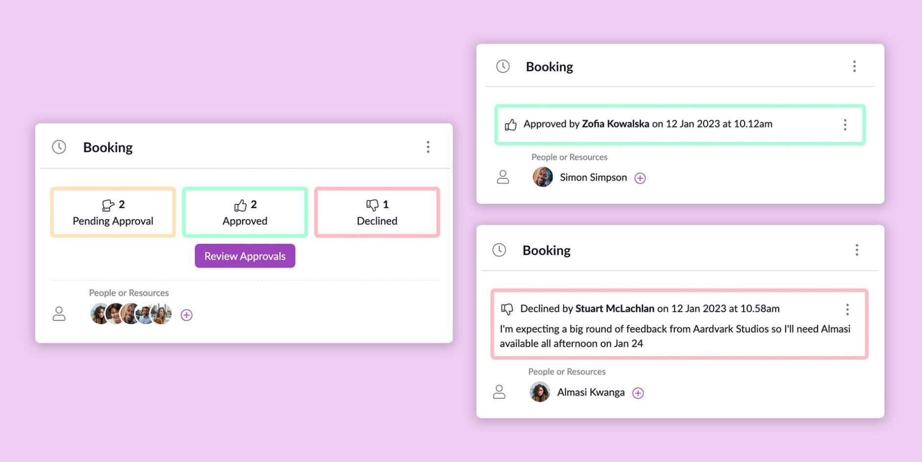 New Feature Booking Approval Workflow for InDemand People