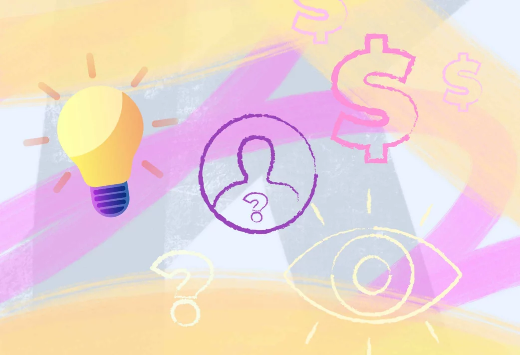 Icons represneting project owner responsibilities, including vision and ideas.