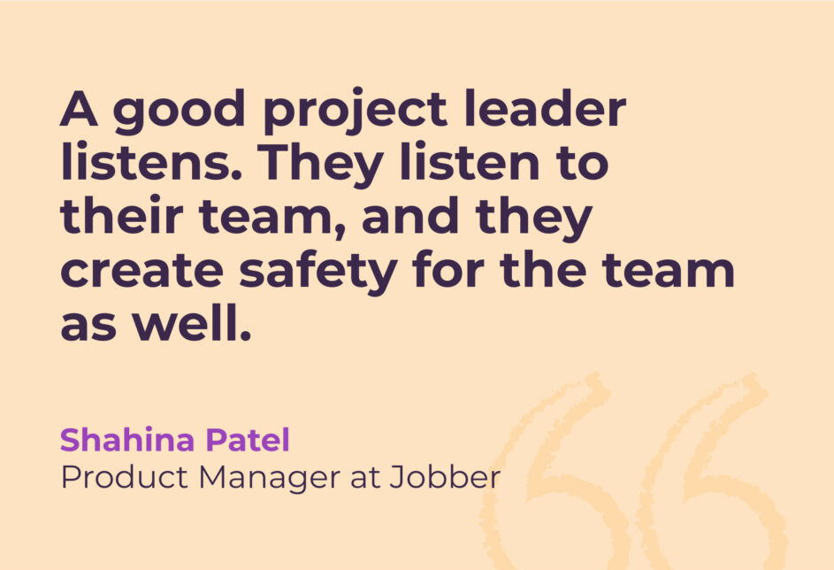 Project manager skills, a quote about communication and how important it is to listen to your team