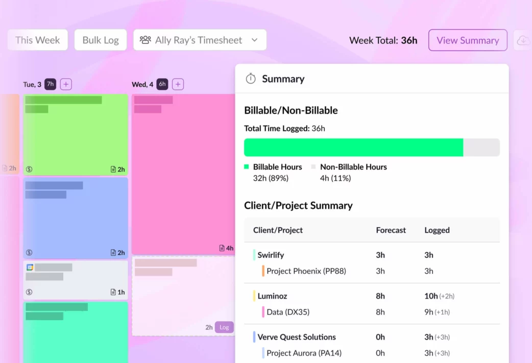 effortless accurate timesheets