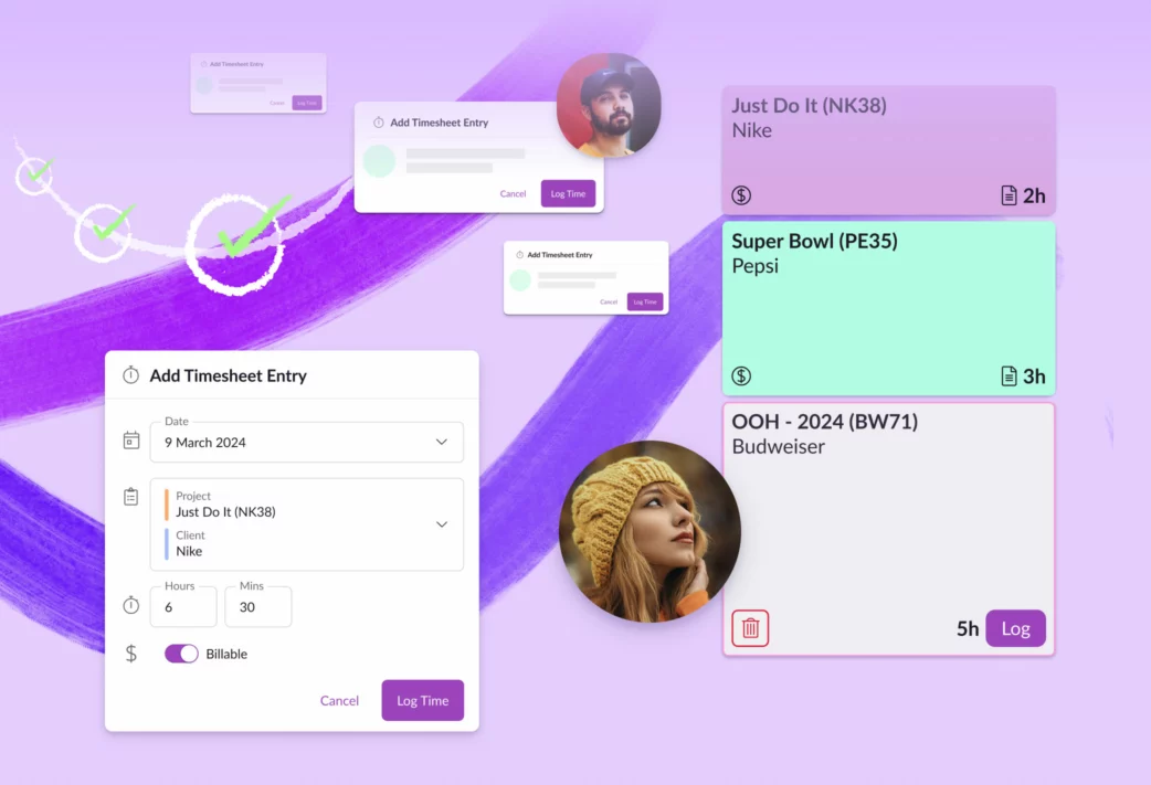 Project timesheets templates