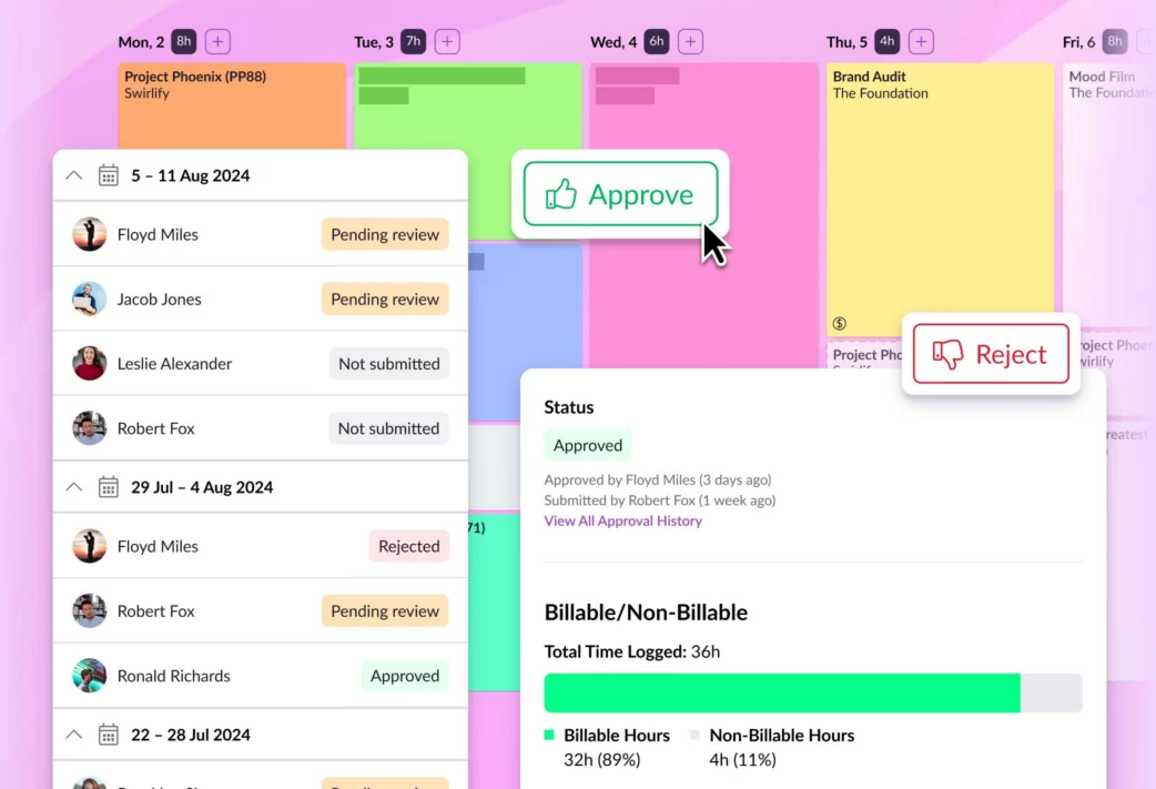 Timesheet Approvals