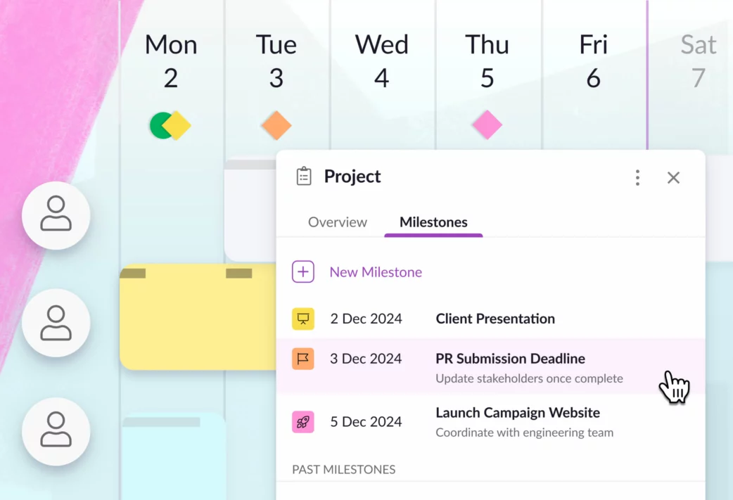 Track project milestones in Resource Guru