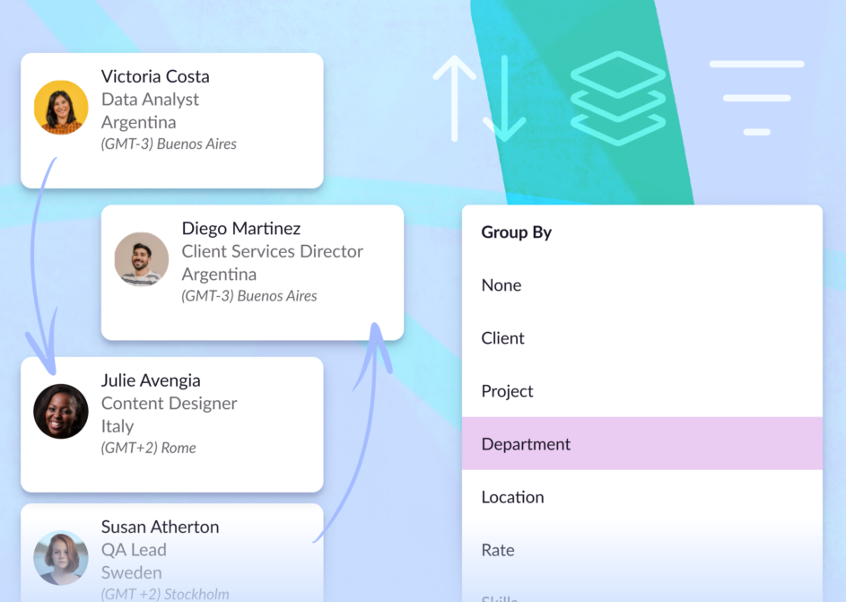 Filter, sort, and group using custom fields