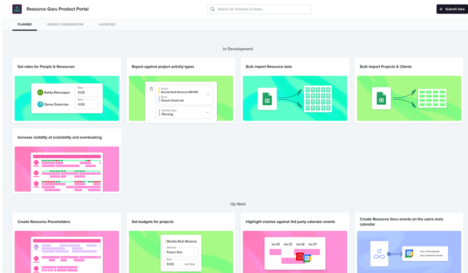 Resource Guru Product Portal