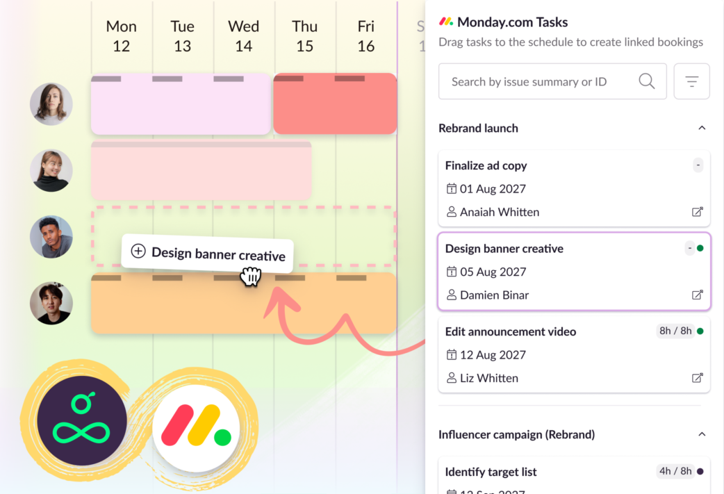 monday.com x Resource Guru integration.
