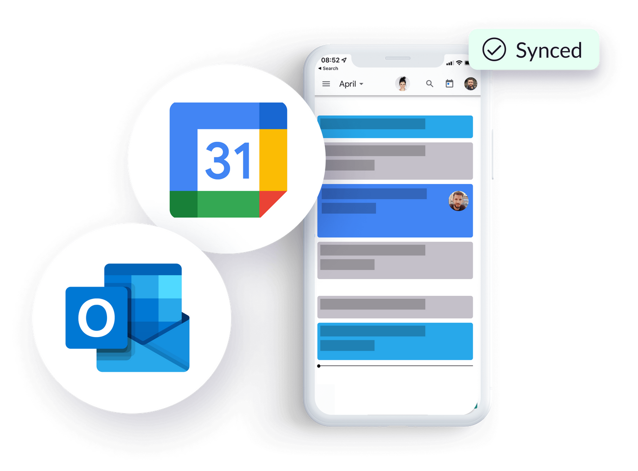 Google Calendar and Outlook Calendar integrations